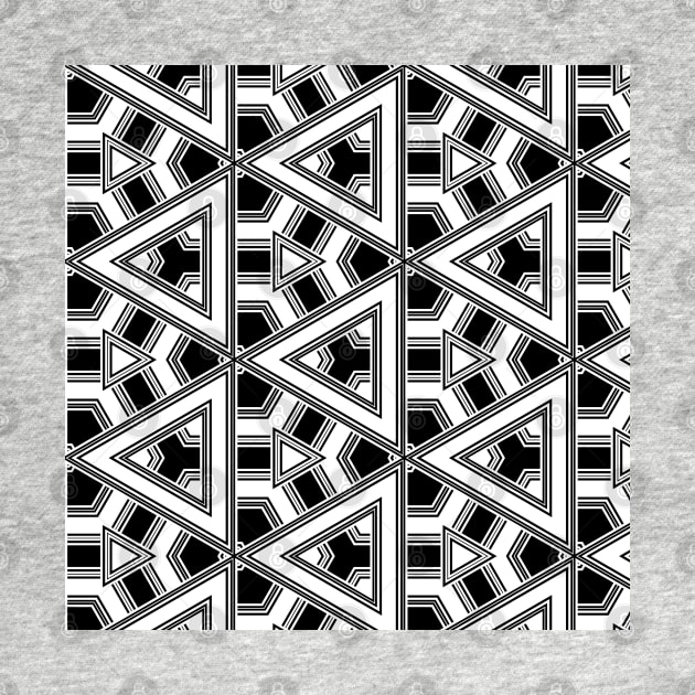 Black And White Geometric by justrachna